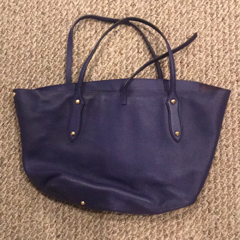 Annabel Ingall large purple leather bag